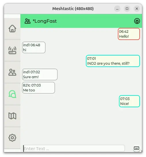 MUI Chat Message Light